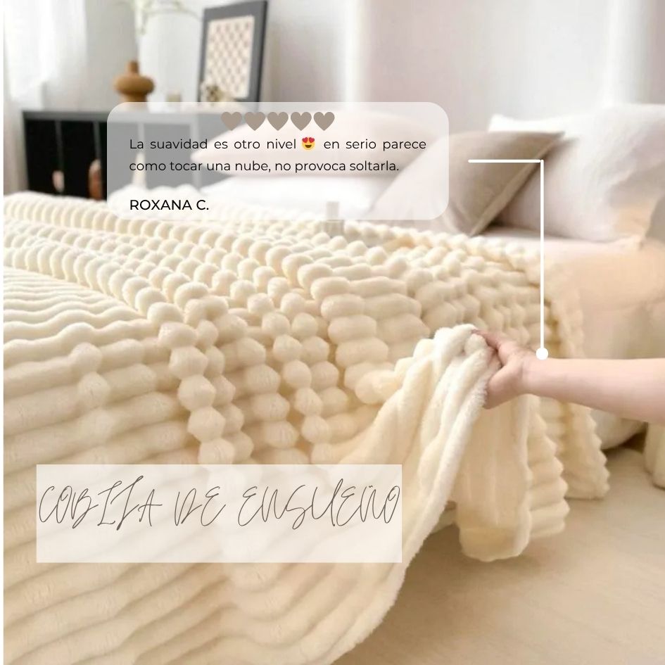 COBIJA DE ENSUEÑO: LA SUAVIDAD TIPO PELUCHE QUE TRANSFORMA TU CAMA EN UN REFUGIO DE LUJO